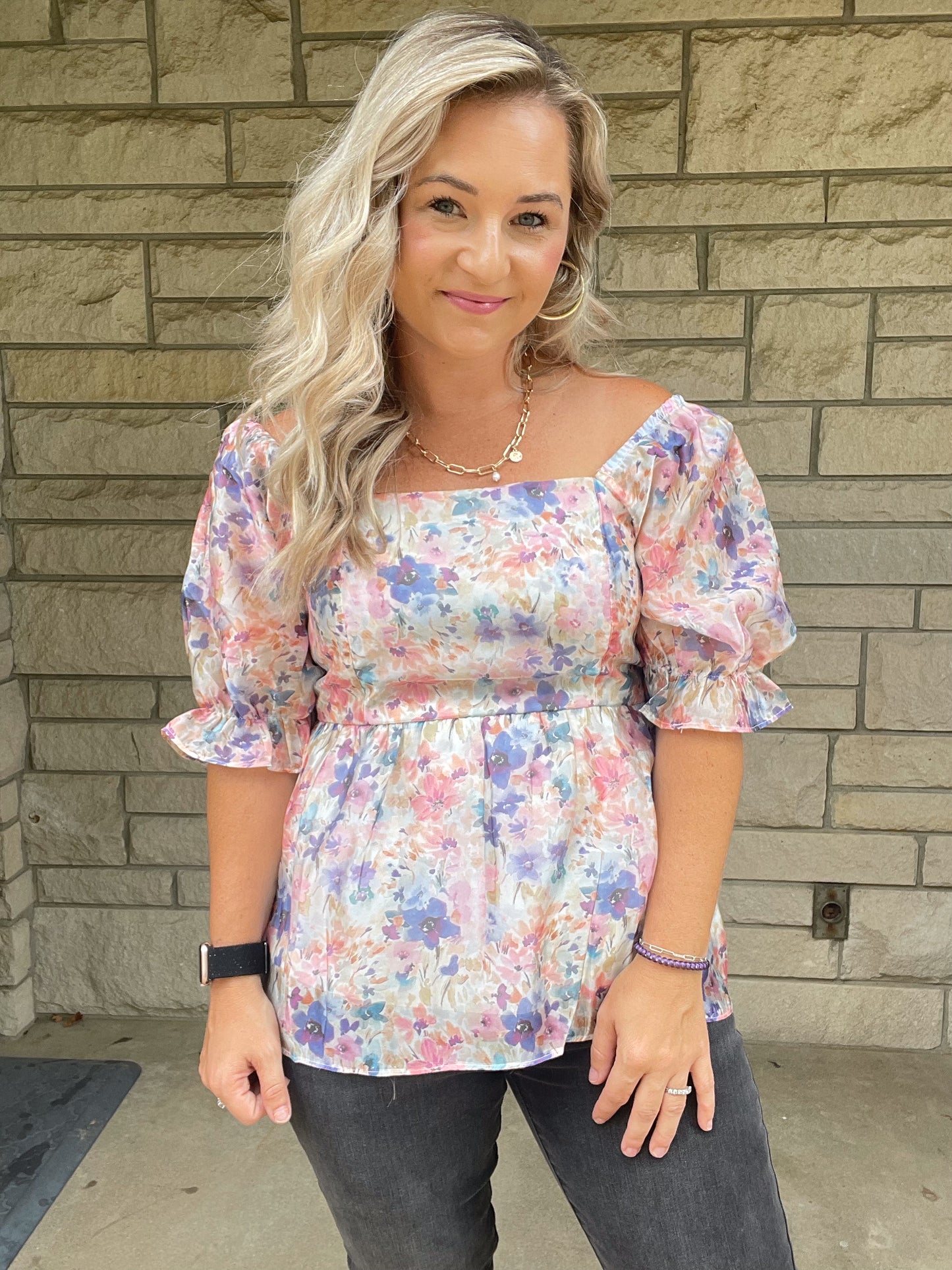 A DIFFERENT TALE CHIFFON BABYDOLL TOP