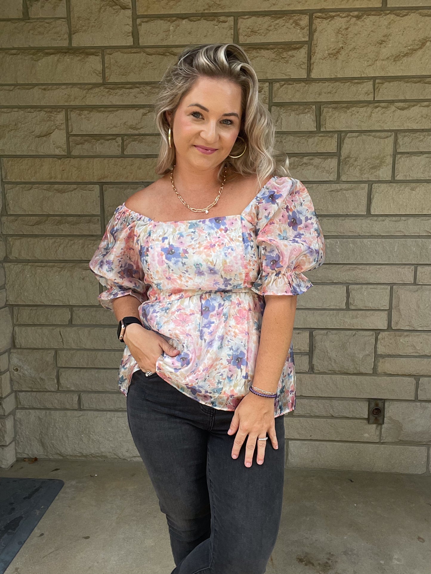 A DIFFERENT TALE CHIFFON BABYDOLL TOP