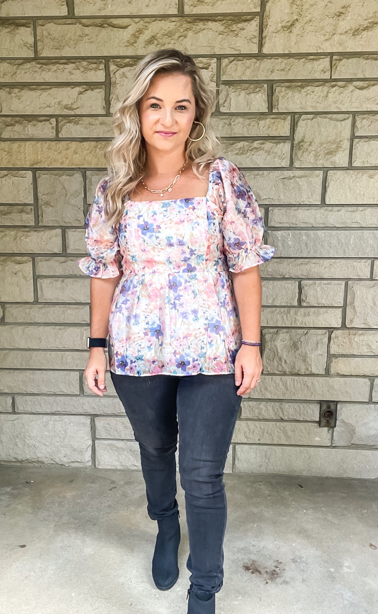 A DIFFERENT TALE CHIFFON BABYDOLL TOP
