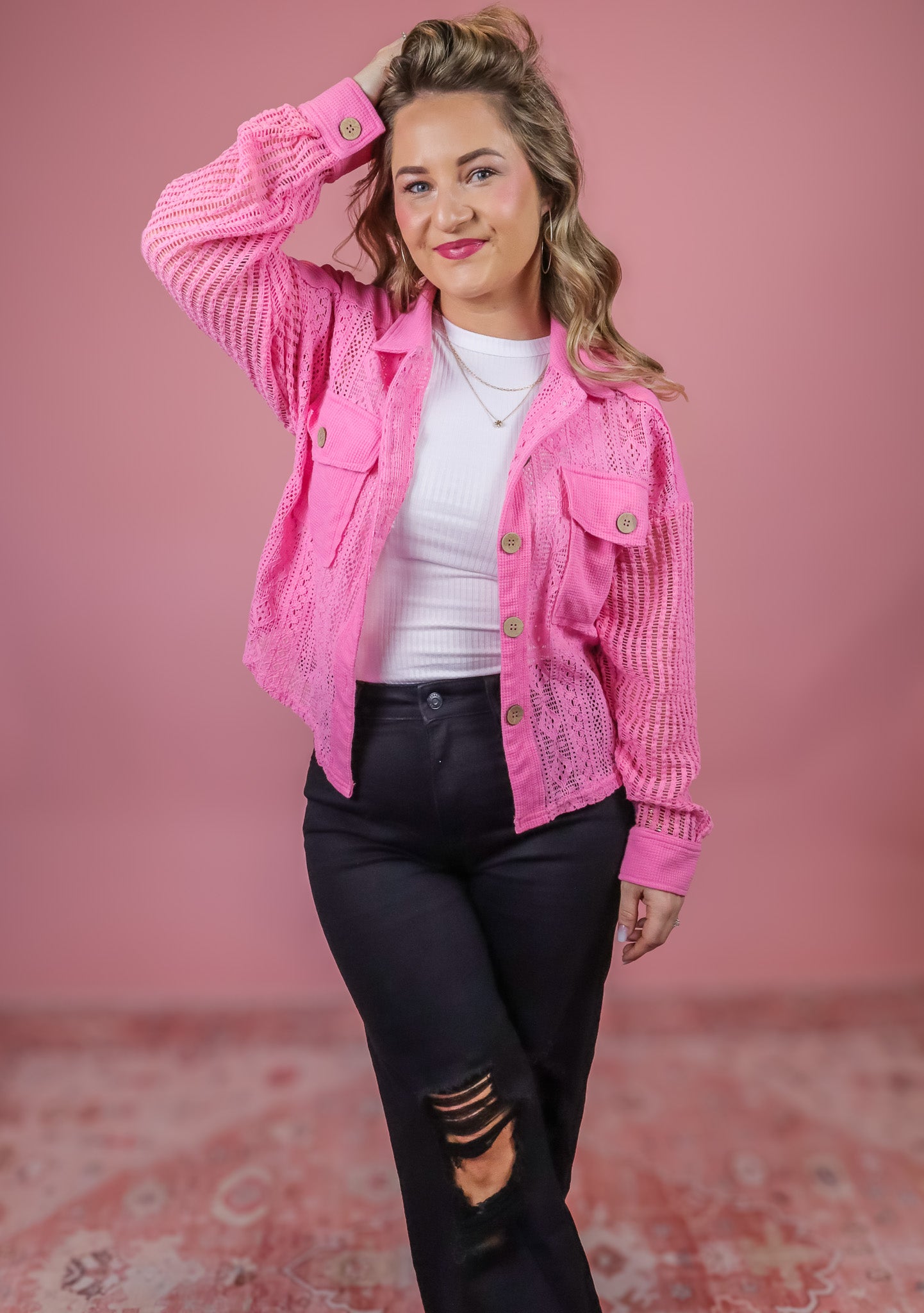 NEED YOU MORE LACE SHACKET