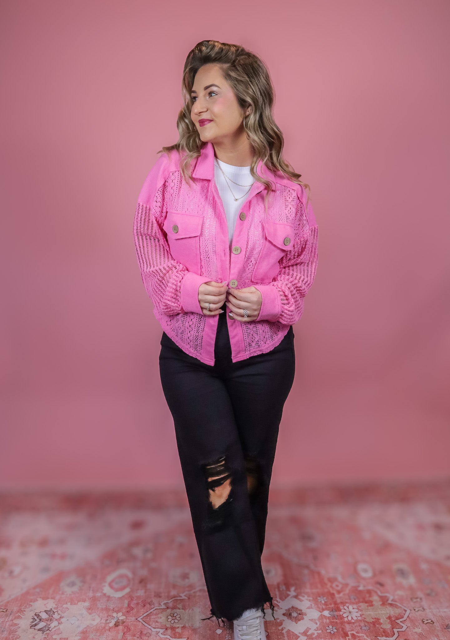 NEED YOU MORE LACE SHACKET