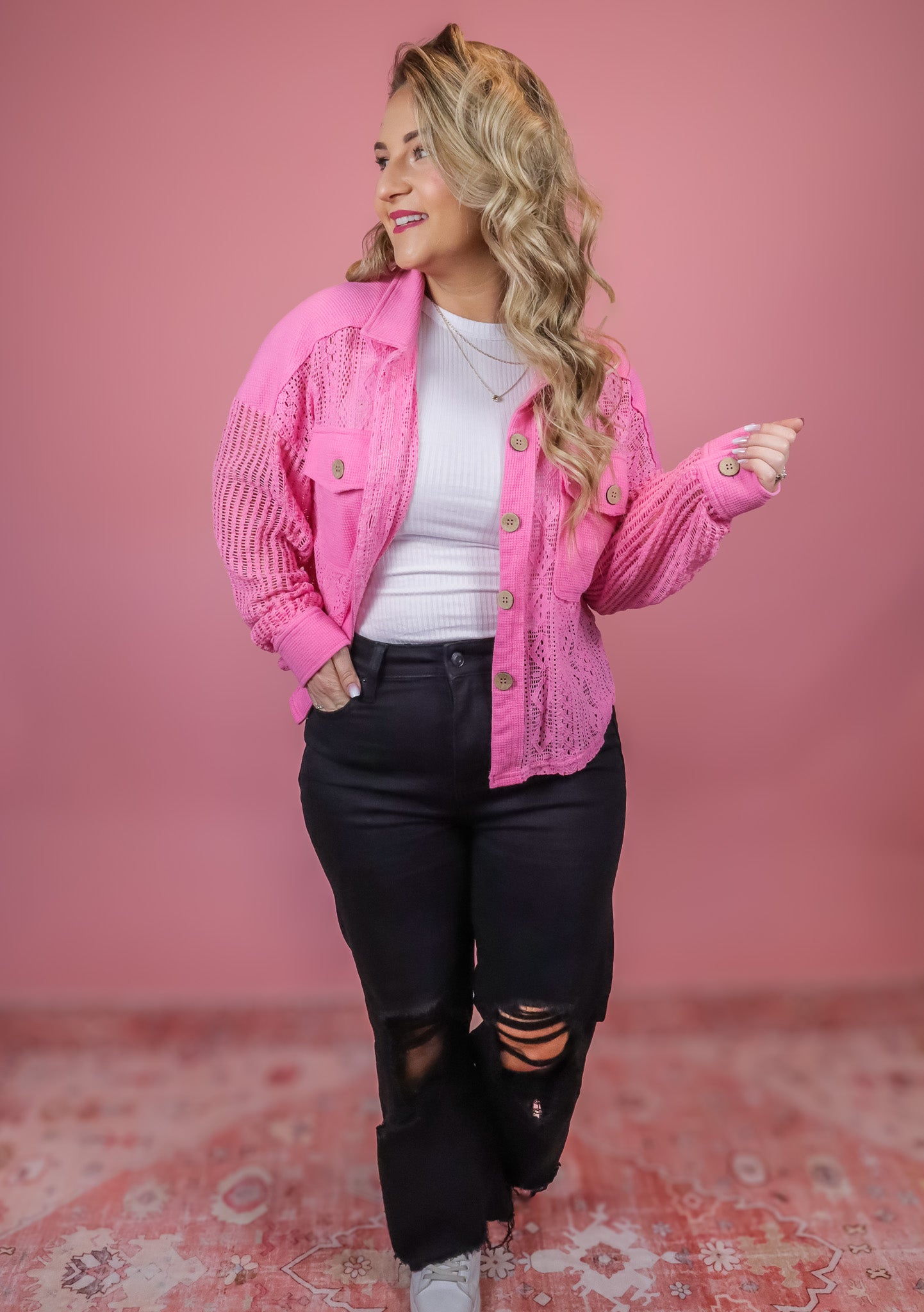 NEED YOU MORE LACE SHACKET