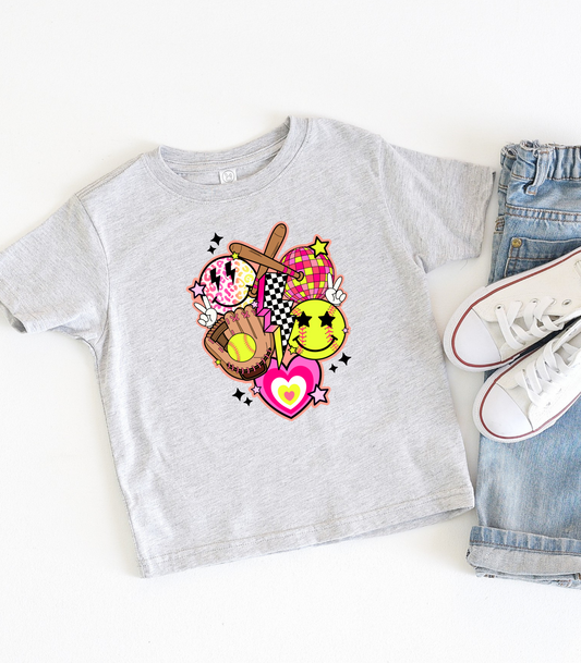 RETRO SOFTBALL KIDS TEE