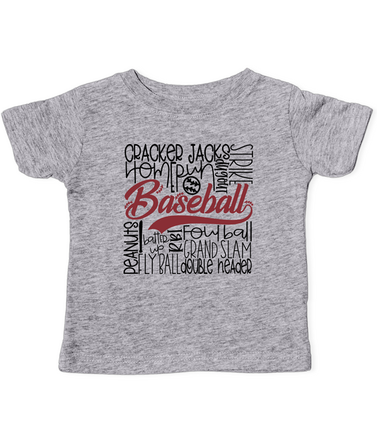 BASEBALL COLLAGE KIDS TEE