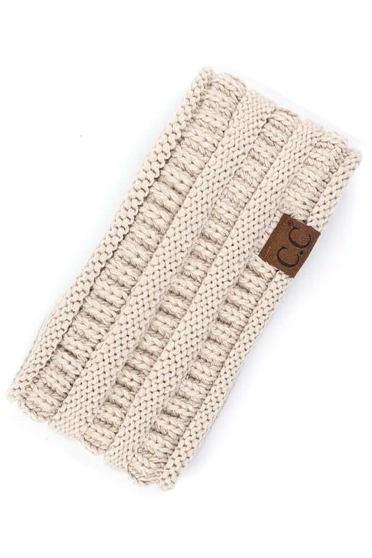 SOLID RIBBED LINED HEADWRAP