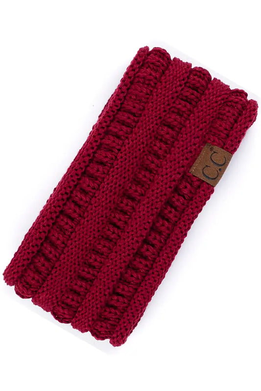 SOLID RIBBED LINED HEADWRAP