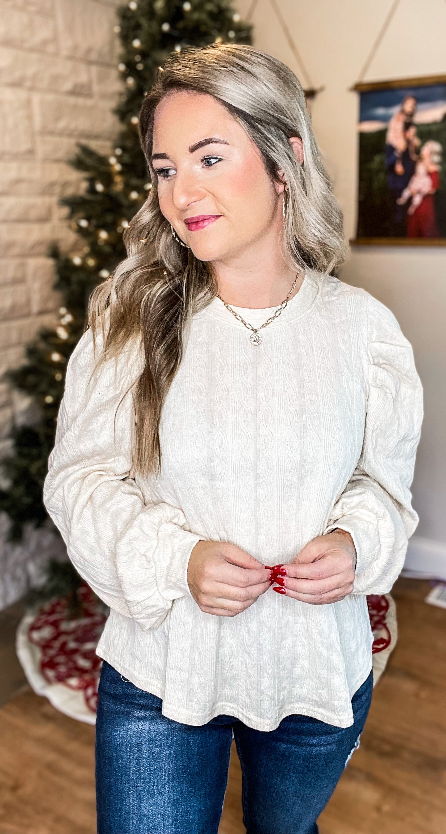 GOTTA HAVE IT CREAM TOP - FINAL SALE