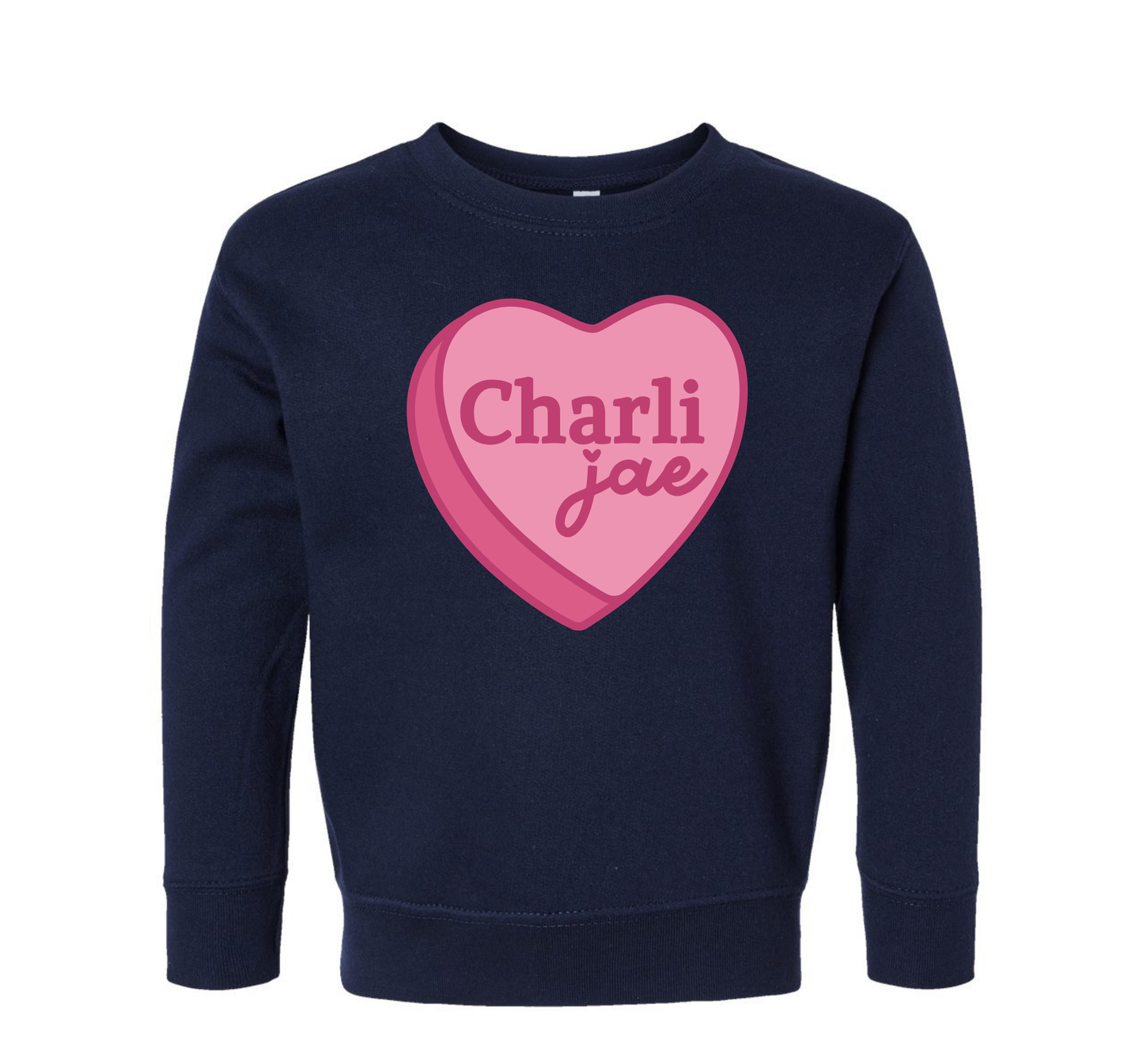 CUSTOMIZABLE NAME CONVERSATION HEART YOUTH CREW/TEE