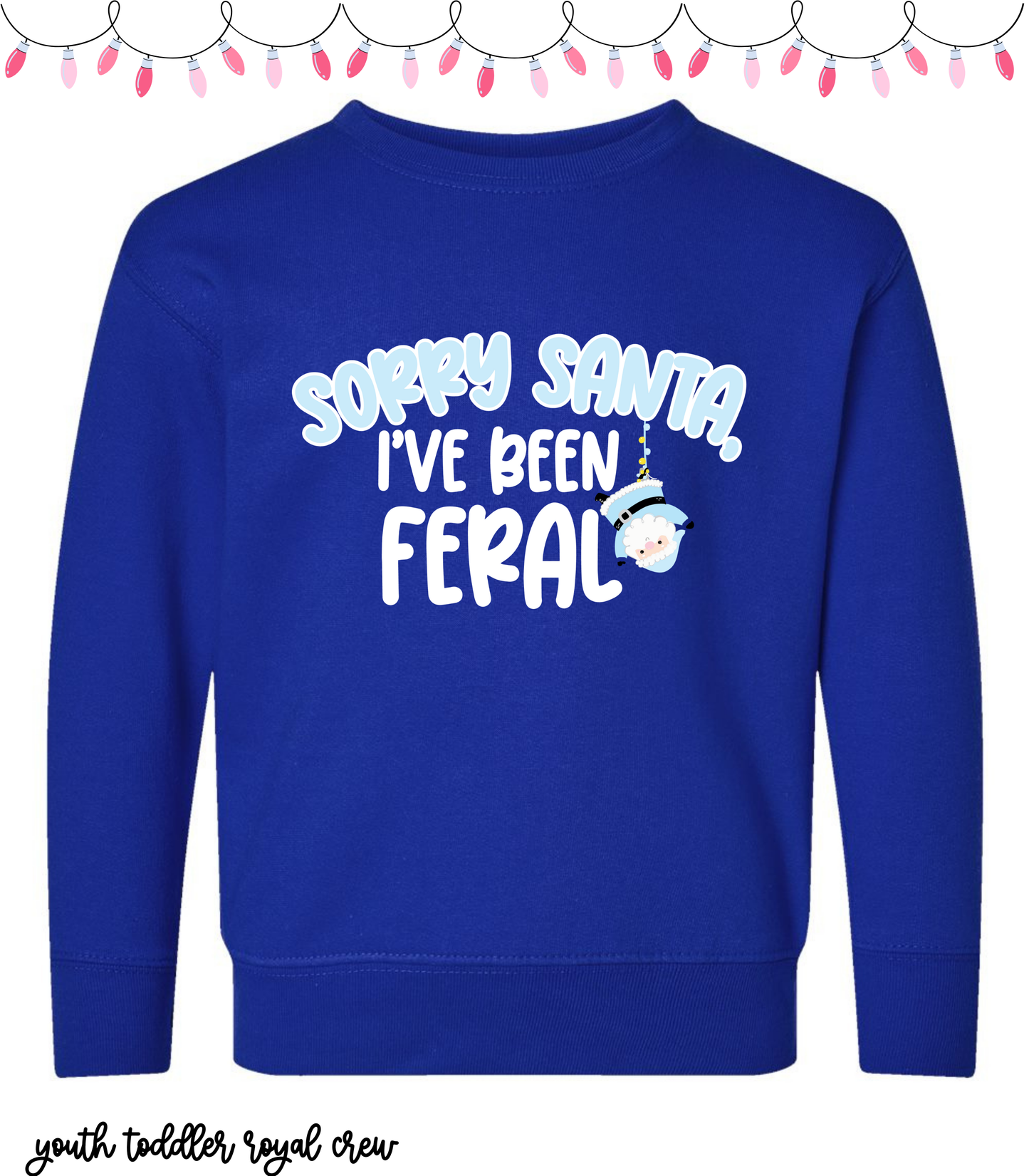 SORRY SANTA LIGHT BLUE - YOUTH PJ EXCLUSIVE