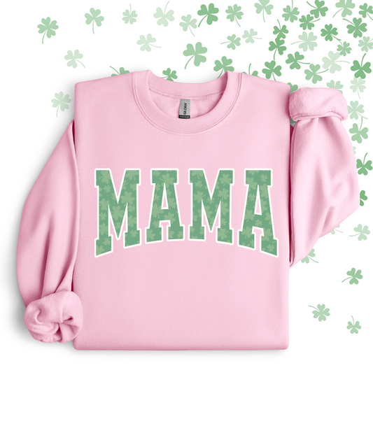 VARSITY MAMA CLOVER TEE/CREW