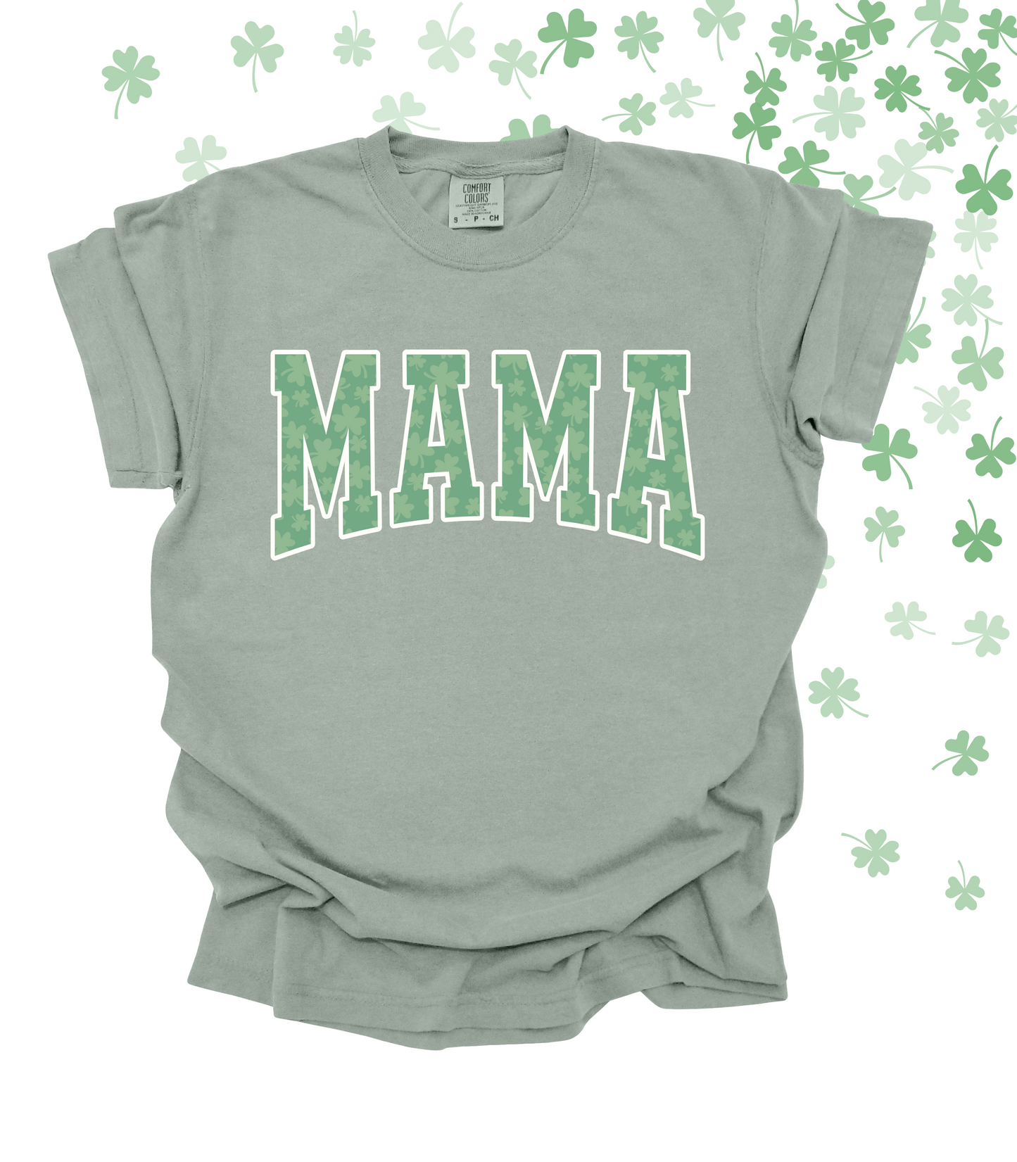 VARSITY MAMA CLOVER TEE/CREW