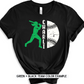 ADULT CUSTOMIZABLE SOFTBALL SILHOUETTE W/NAME OPTIONS