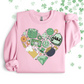 FEELING LUCKY HEART COLLAGE - TEE/CREW