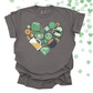 FEELING LUCKY HEART COLLAGE - TEE/CREW