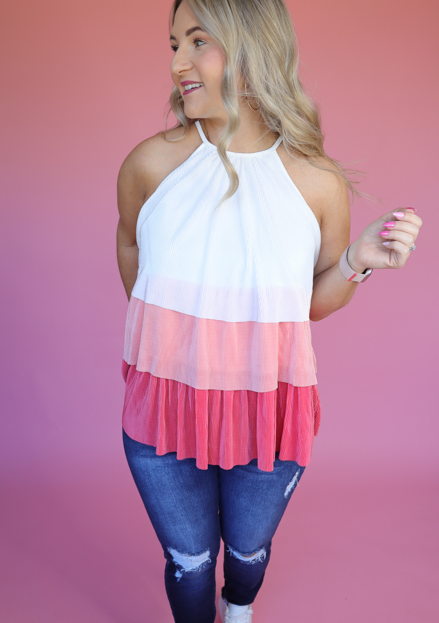 SUNRISE TIERED TOP