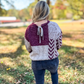 FIND ME IN FALL MIXED CABLE KNIT SWEATER WITH TIE BACK