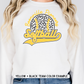 ADULT CUSTOMIZABLE SOFTBALL CHEETAH FILLED CREWNECK