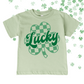 LUCKY CHECKERED CLOVER TEE/CREW - TODDLER/YOUTH