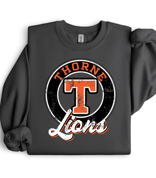 THORNE LIONS DISTRESSED CIRCLE  - SWEATSHIRT OPTIONS