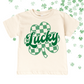 LUCKY CHECKERED CLOVER TEE/CREW - TODDLER/YOUTH