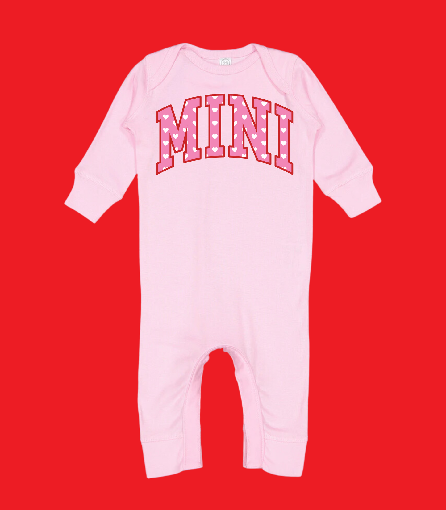 VARSITY MINI HEARTS PINK VALENTINES INFANT OPTIONS