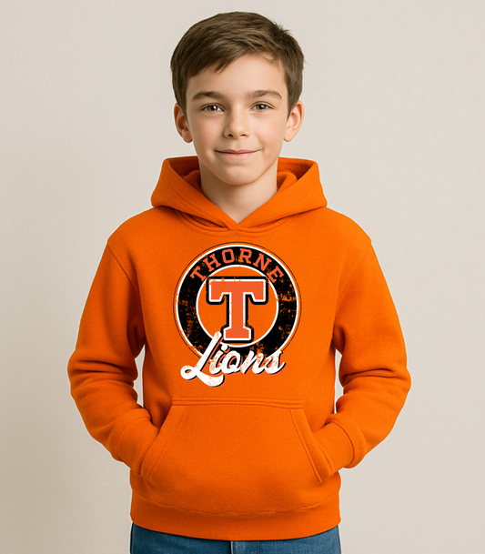 YOUTH THORNE LIONS DISTRESSED CIRCLE  - TODDLER & YOUTH SWEATSHIRT OPTIONS