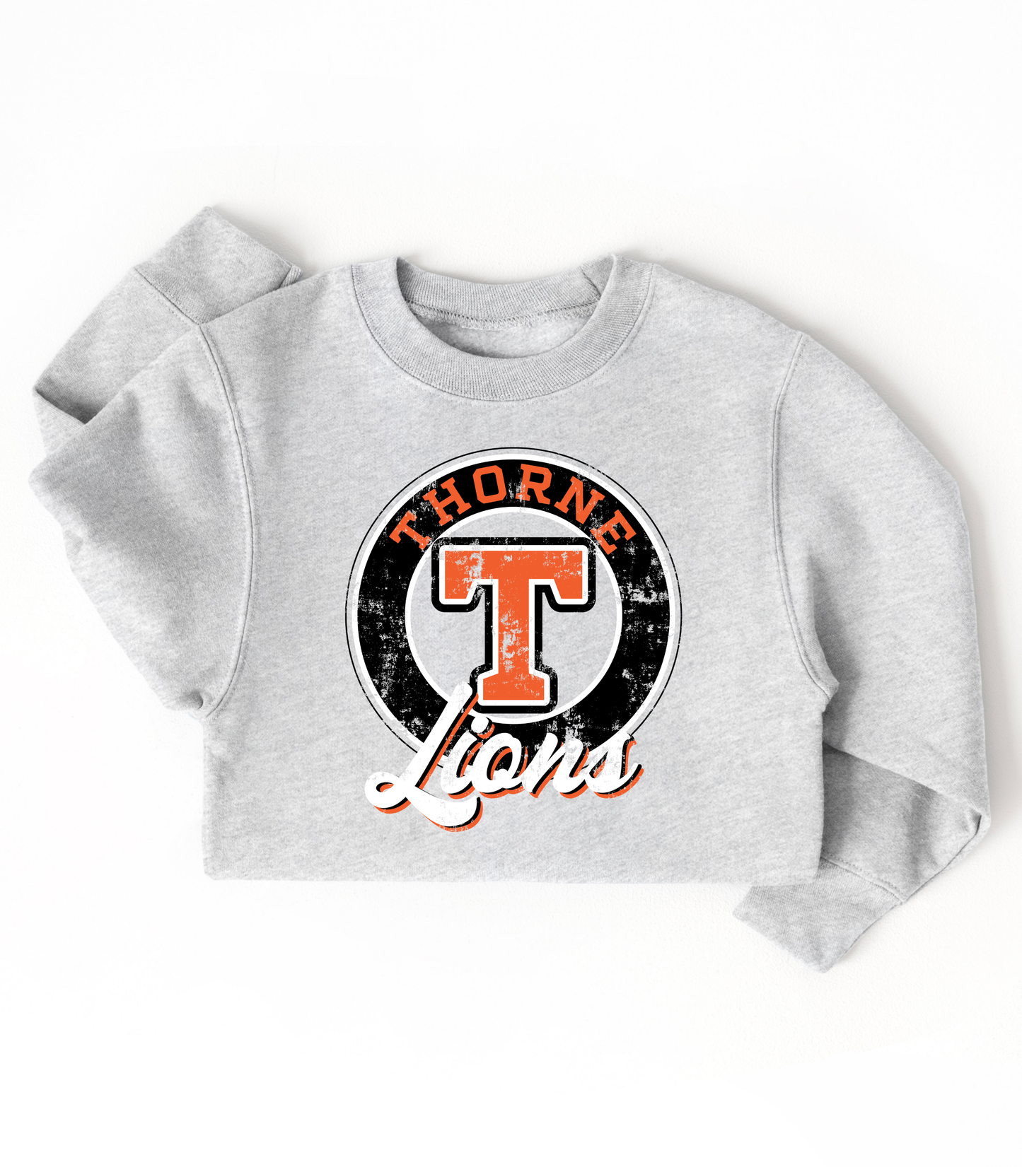 YOUTH THORNE LIONS DISTRESSED CIRCLE  - TODDLER & YOUTH SWEATSHIRT OPTIONS