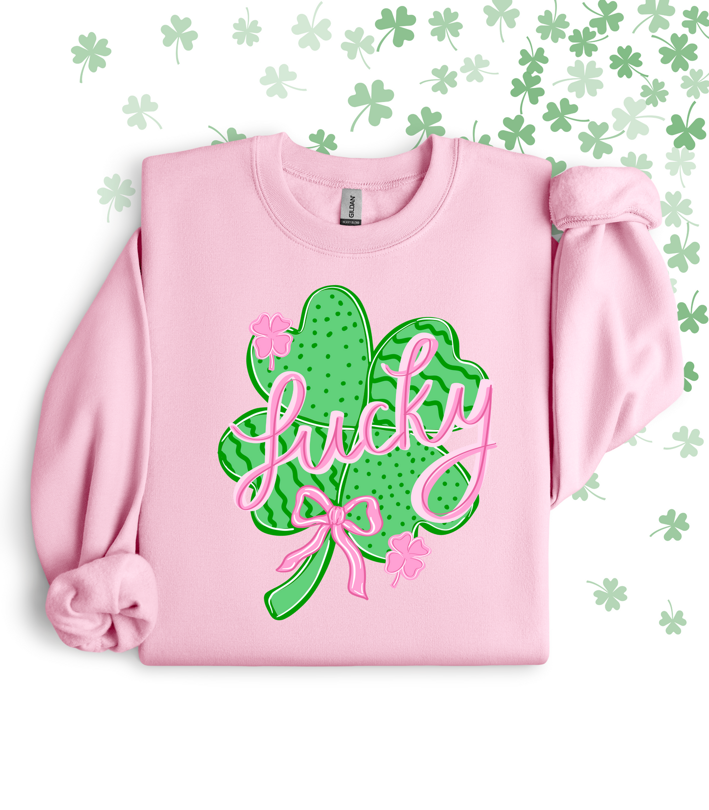 PRETTY IN PINK LUCKY - TEE/CREW