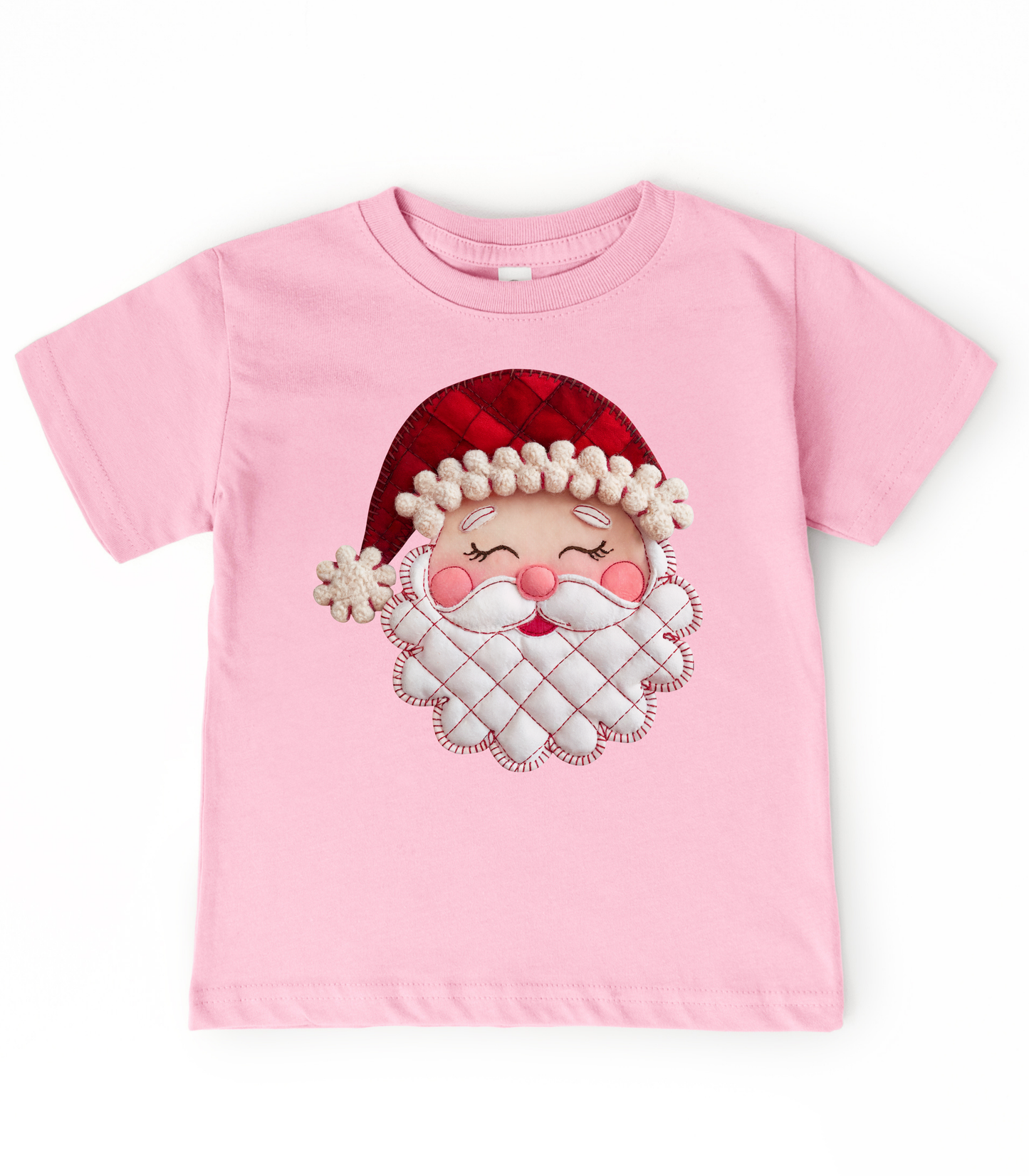YOUTH FAUX QUILTED SANTA - TODDLER & YOUTH TEES