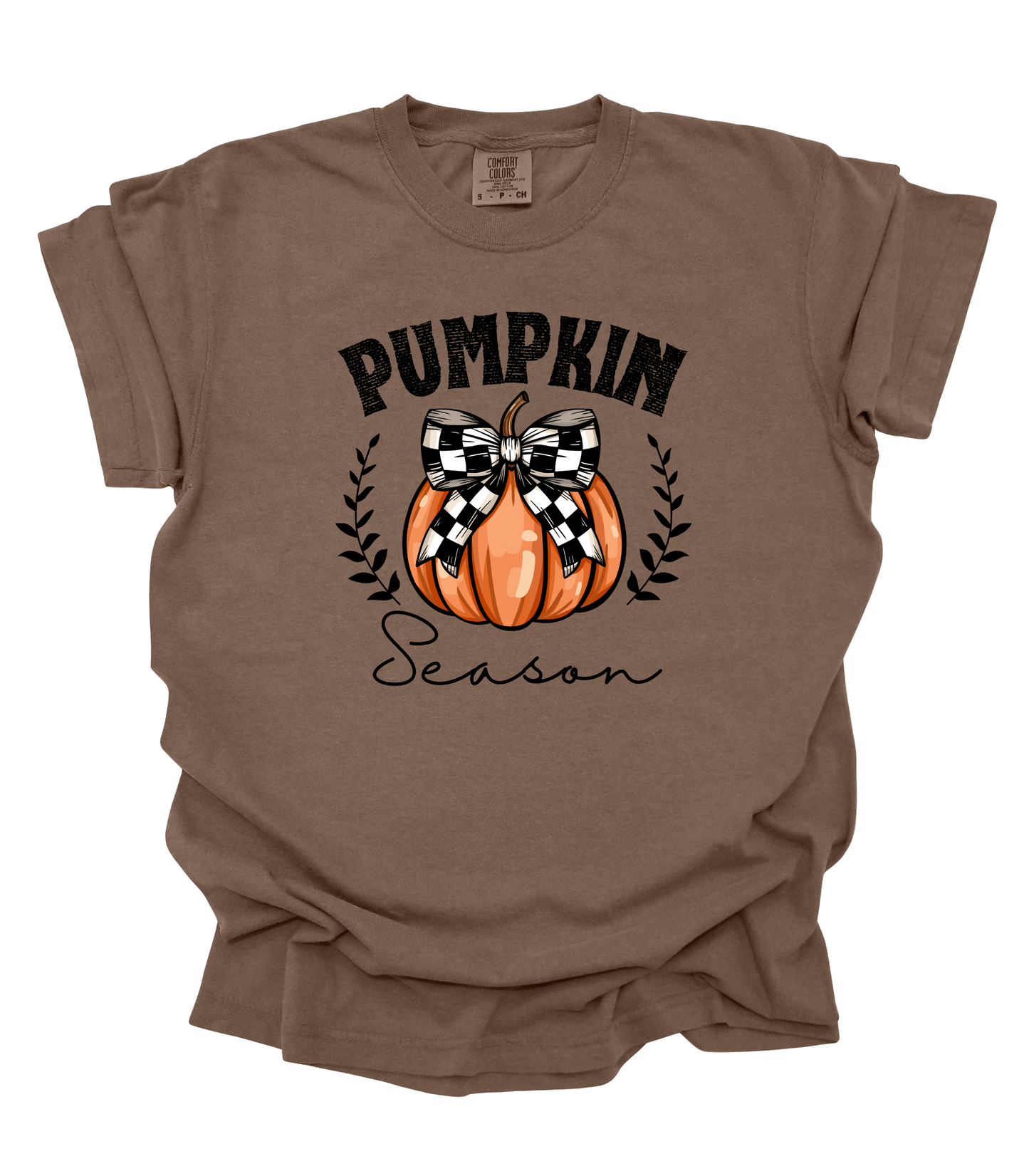 PUMPKIN SEASON CHECKERED BOW