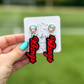 DOUBLE ACRYLIC MASCOT EARRINGS