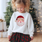 YOUTH FAUX QUILTED SANTA - TODDLER & YOUTH SWEATSHIRT OPTIONS