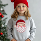 YOUTH FAUX QUILTED SANTA - TODDLER & YOUTH SWEATSHIRT OPTIONS
