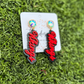 DOUBLE ACRYLIC MASCOT EARRINGS