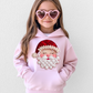 YOUTH FAUX QUILTED SANTA - TODDLER & YOUTH SWEATSHIRT OPTIONS