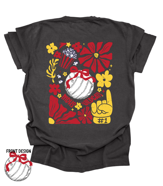 CUSTOM BOHO FLORAL VOLLEYBALL FRONT & BACK - PJ EXCLUSIVE - MULTIPLE STYLES