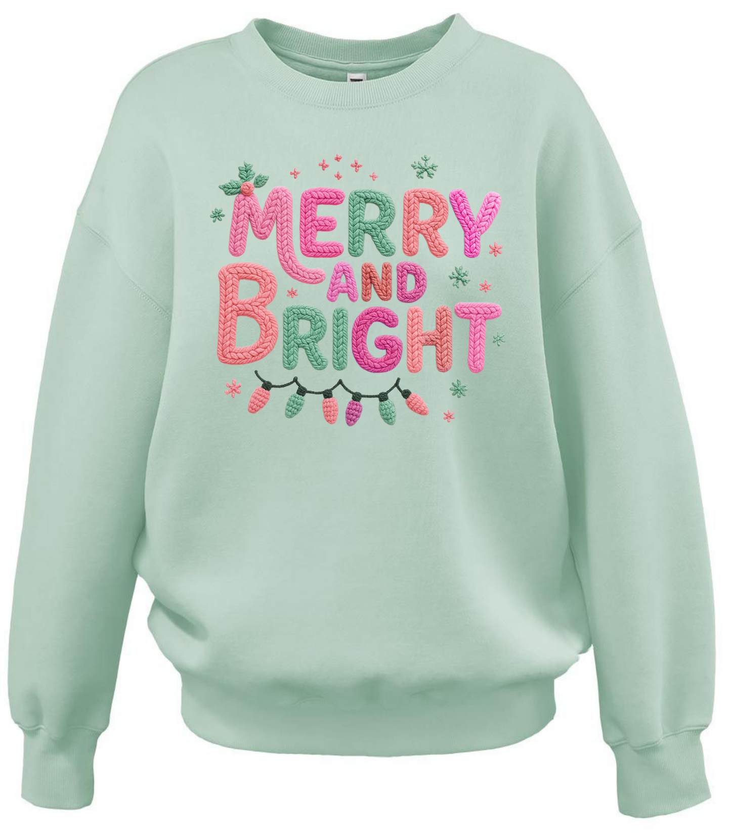 FAUX YARN PASTEL MERRY + BRIGHT - SWEATSHIRT OPTIONS