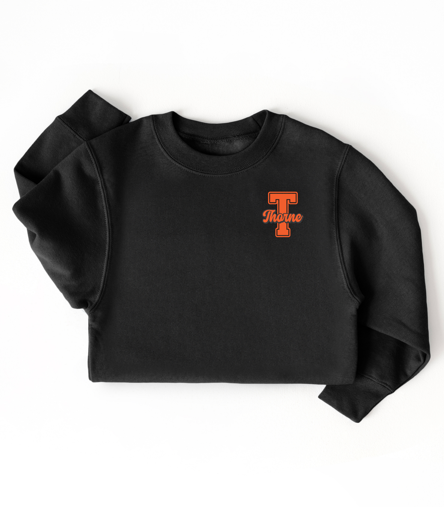 YOUTH THORNE FRONT + BACK LIONS BLOCK (orange T front) - TODDLER & YOUTH SWEATSHIRT OPTIONS