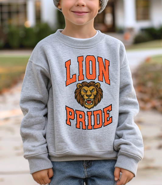 YOUTH THORNE HAND-DRAWN LION PRIDE - TODDLER & YOUTH SWEATSHIRT OPTIONS
