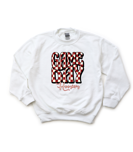 CHECKERED HOOSIER GAME DAY - YOUTH SWEATSHIRT + TEES