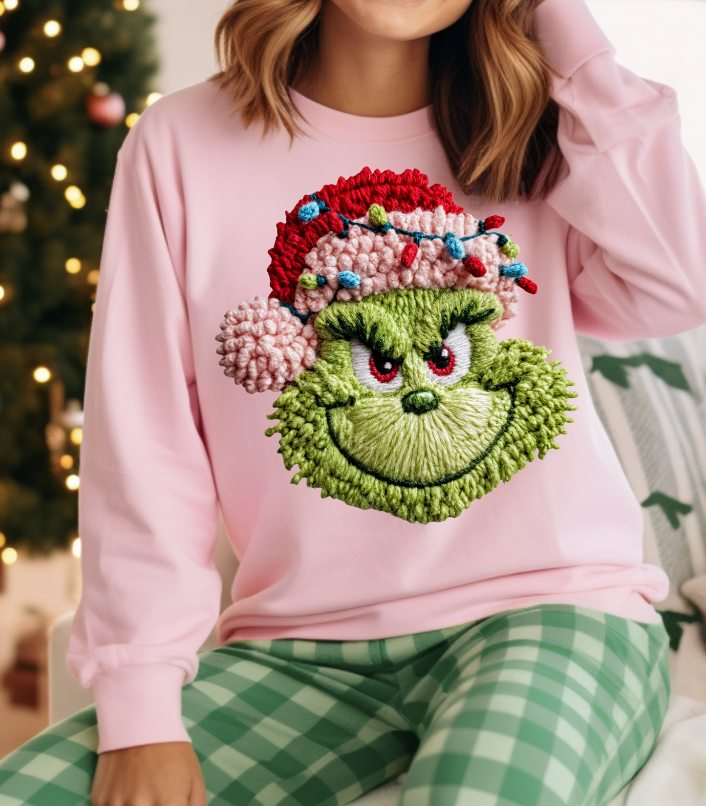 FAUX YARN GRINCH - SWEATSHIRT OPTIONS