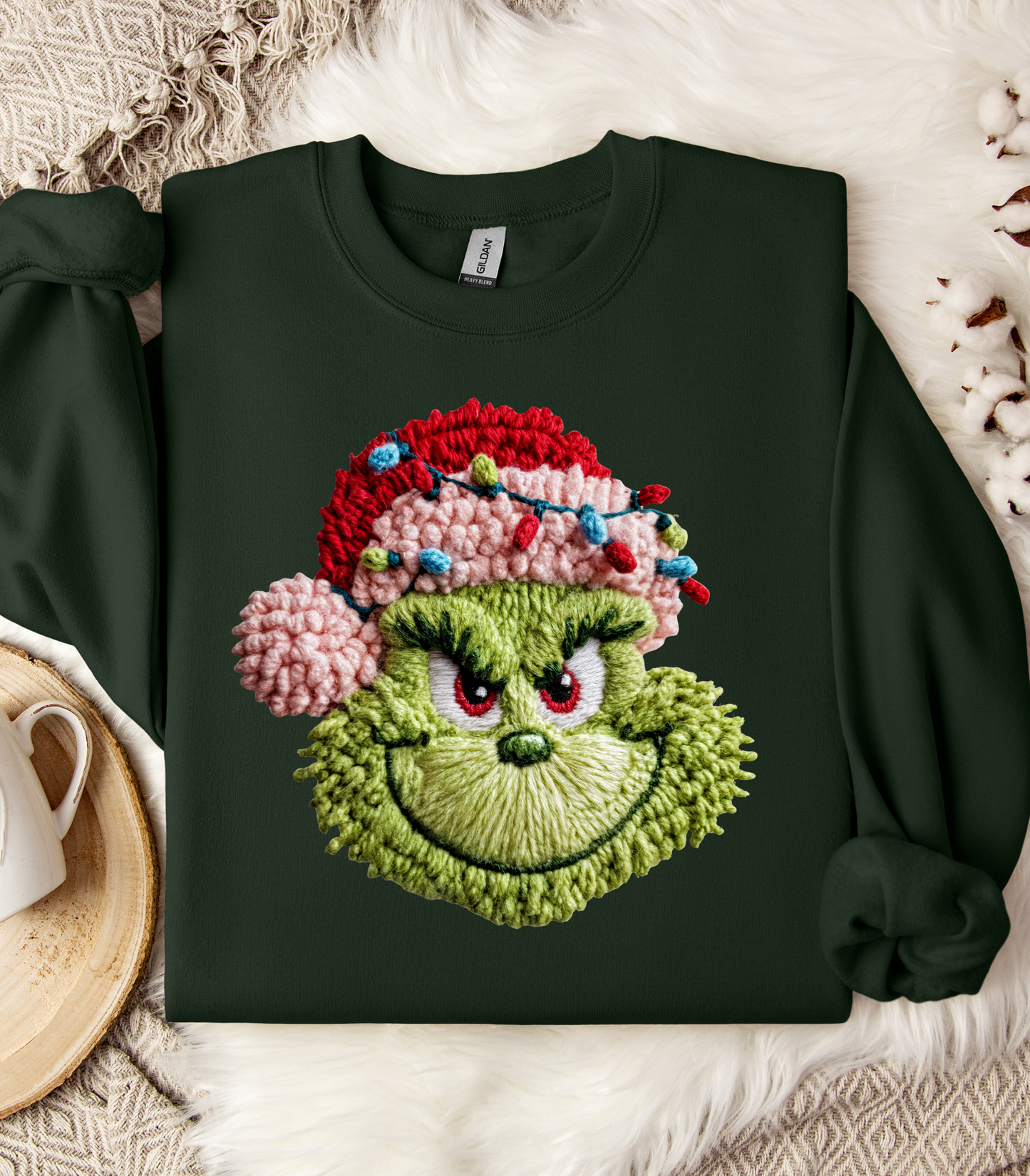 FAUX YARN GRINCH - SWEATSHIRT OPTIONS