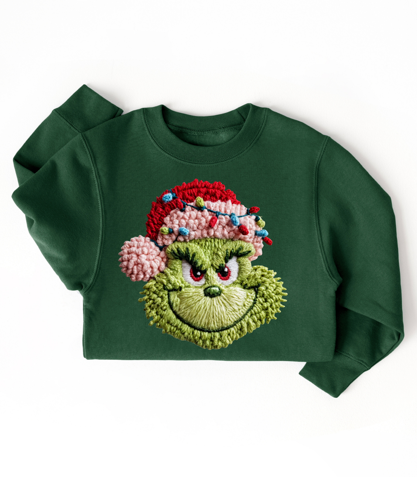 YOUTH FAUX YARN GRINCH - TODDLER & YOUTH SWEATSHIRT OPTIONS