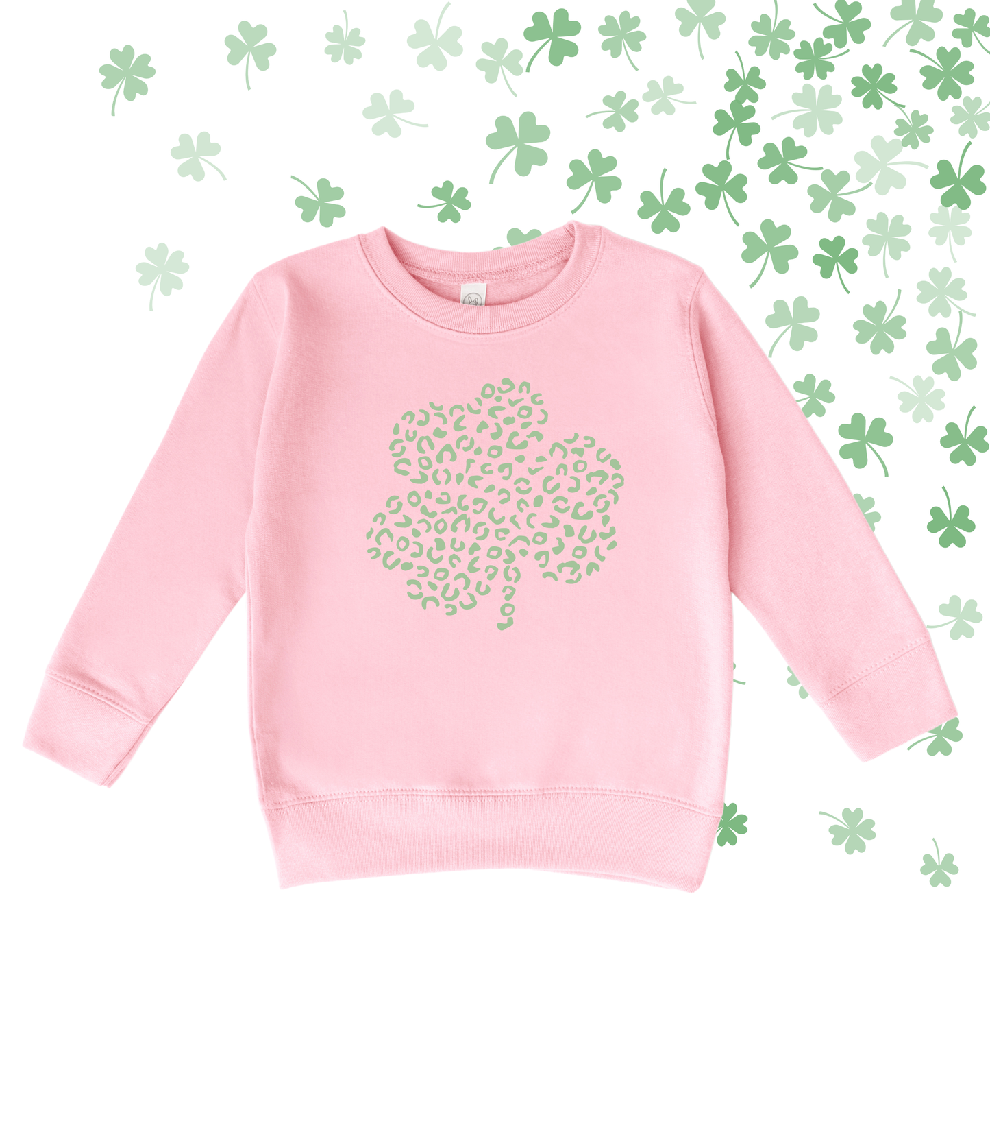 LEOPARD CLOVER TEE/CREW - TODDLER/YOUTH