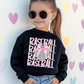 PINK BASEBALL STACKED - MULTIPLE STYLES - TODDLER/YOUTH