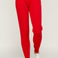 COZY UP CHRISTMAS BASIC FLEECE JOGGERS - RED