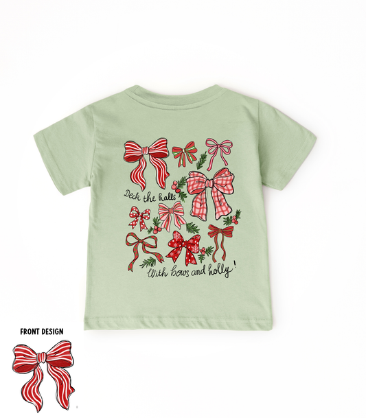 YOUTH DECK THE HALLS FRONT+BACK - TODDLER & YOUTH TEES