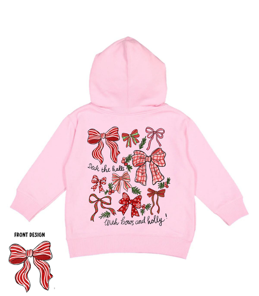 YOUTH DECK THE HALLS FRONT+BACK - TODDLER & YOUTH SWEATSHIRT OPTIONS