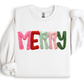 FAUX YARN MERRY - SWEATSHIRT OPTIONS
