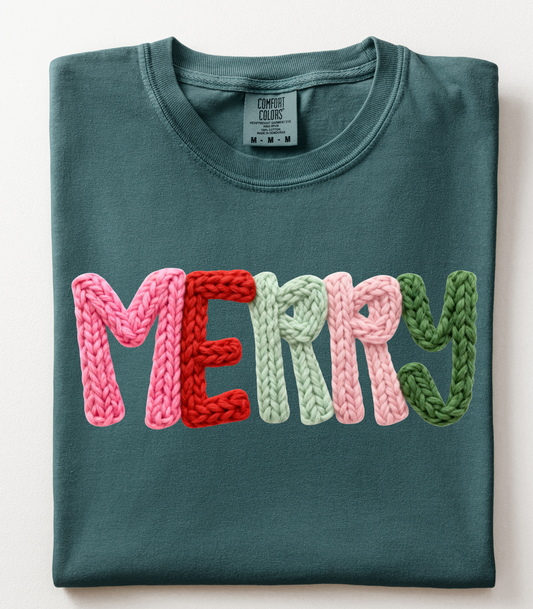 FAUX YARN MERRY - TEES + LONG SLEEVE TEES